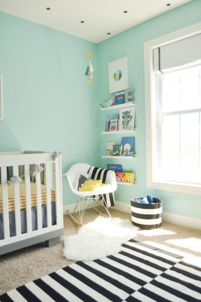 Verde mint para el cuarto del bebé (22 FOTOS) Decoideas.net
