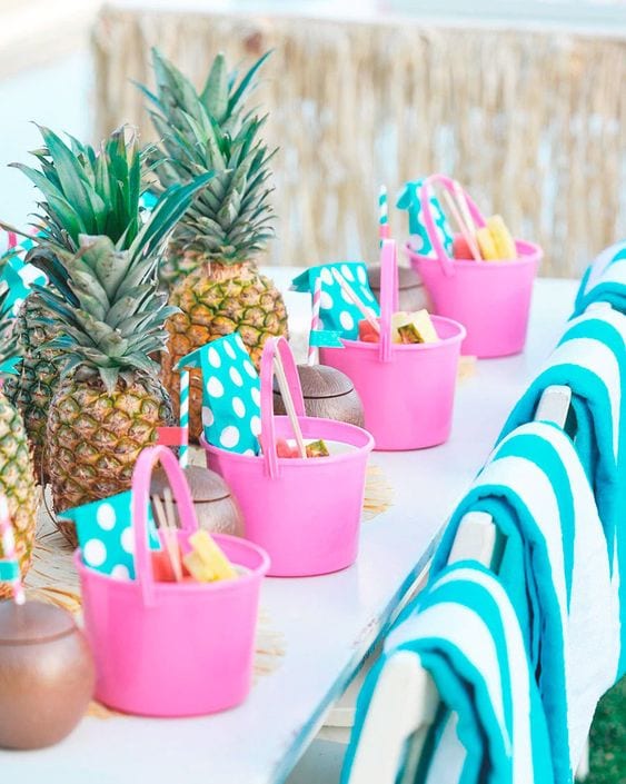 Fiestas infantiles al aire libre: en la piscina