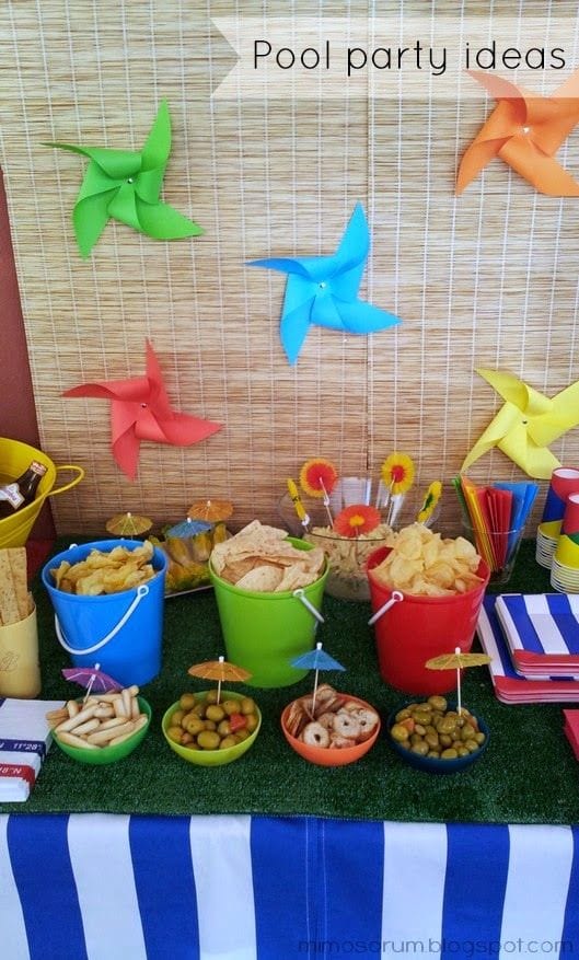 Fiestas infantiles al aire libre: en la piscina