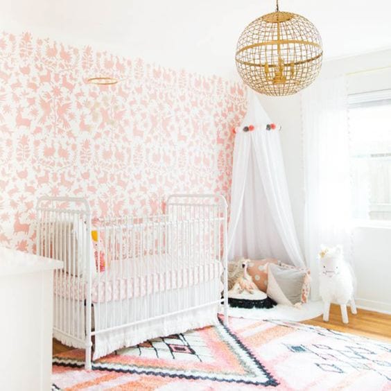 Habitación bebé rosa
