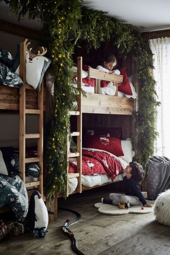 Habitaciones infantiles decoradas de Navidad – Decoideas.net